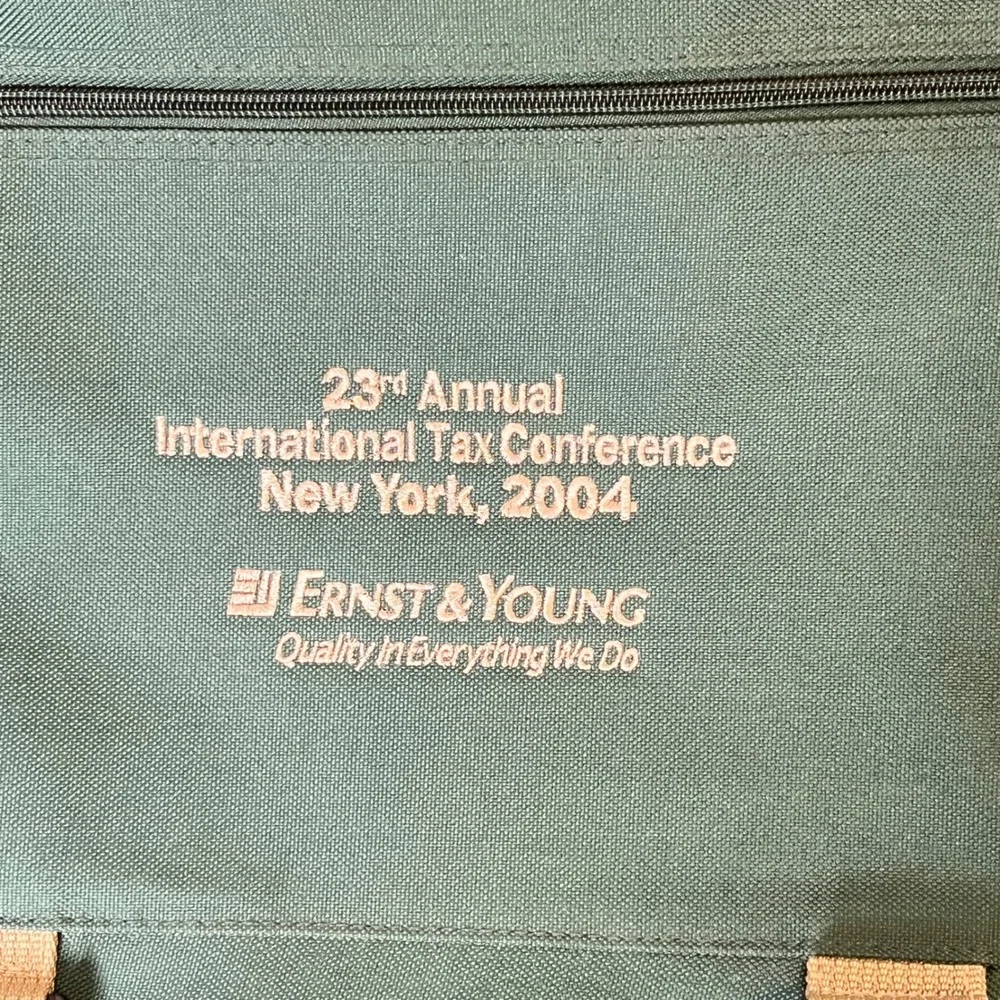 NW Messenger Bag Ernst Young Tax Conference Y2K Big Four Swag Corporate Finance